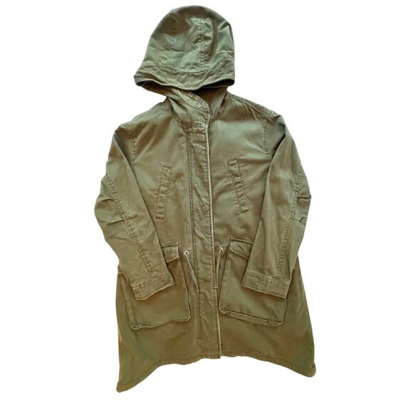 ZARA Girls “Dream Big” Embroidered Parka Jacket with Hood | Size 10 (140 cm) - Picture 1 of 15